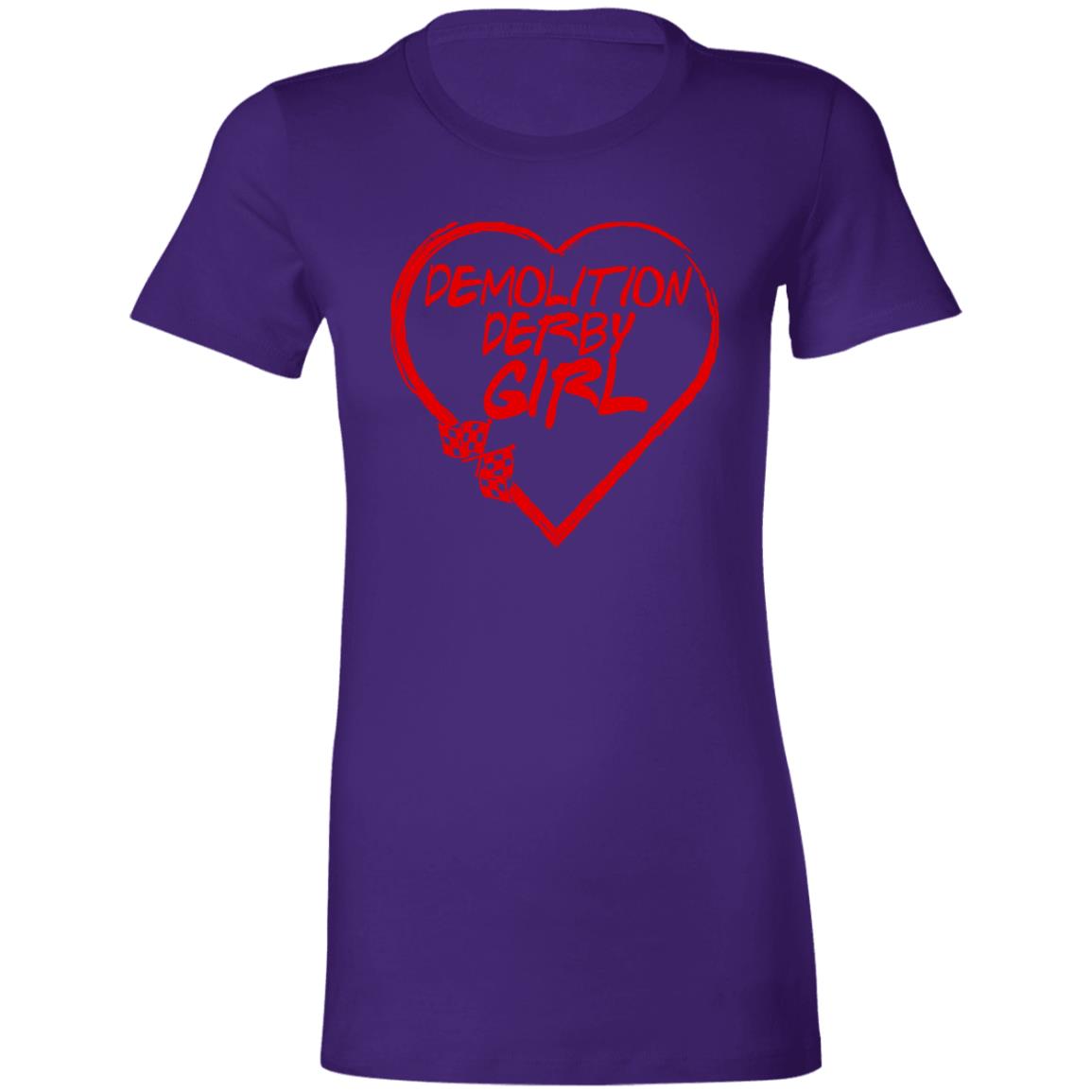 Demolition Derby Girl Heart Ladies' Favorite T-Shirt