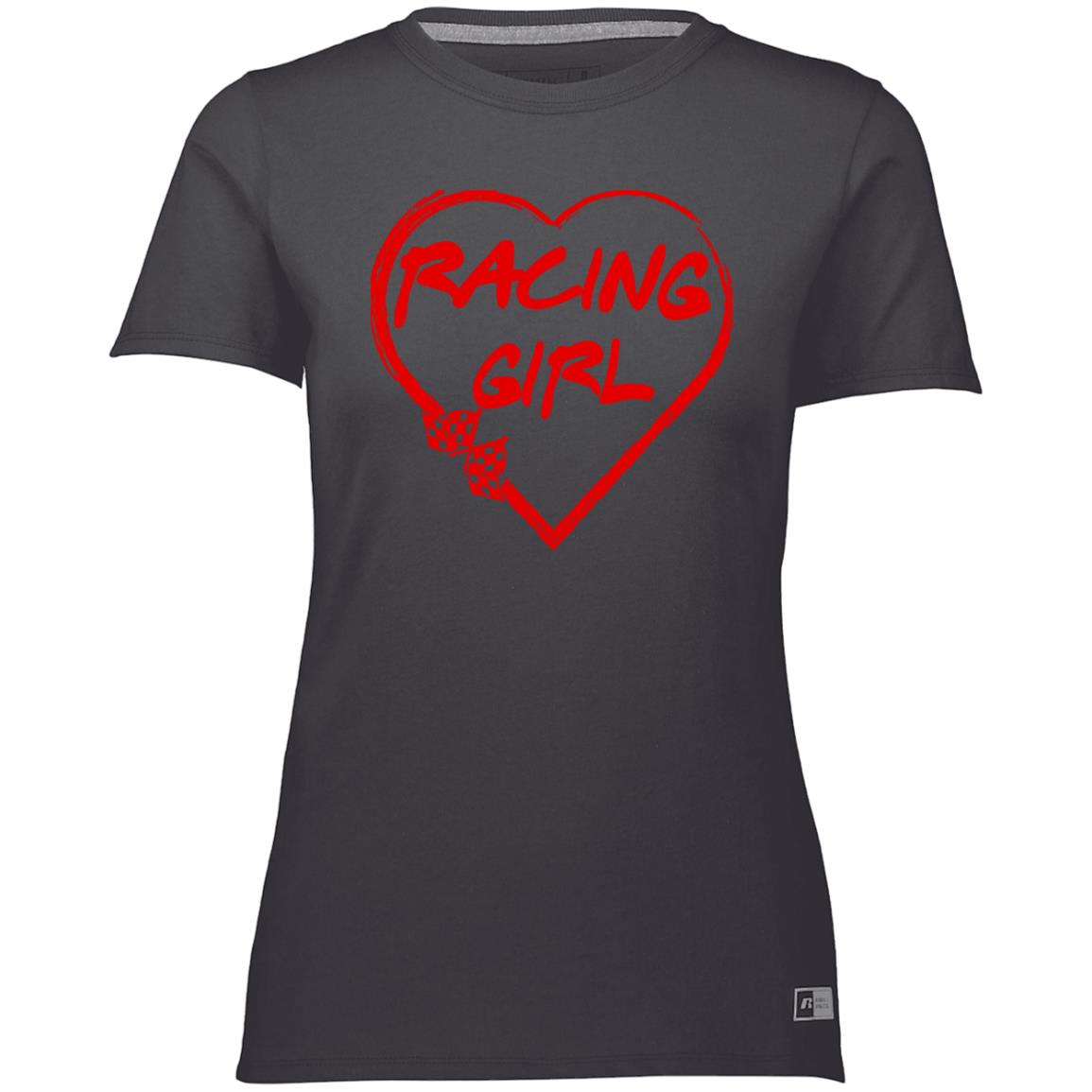 Racing Girl Heart Ladies’ Essential Dri-Power Tee