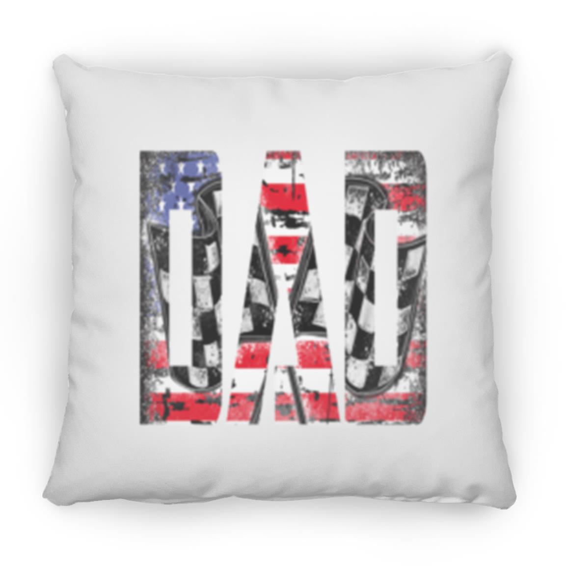 USA Racing Dad Small Square Pillow