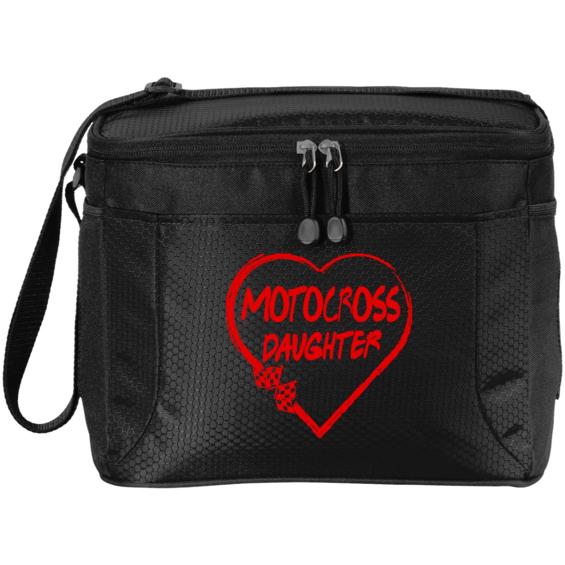 Motocross Daughter Heart 12-Pack Cooler