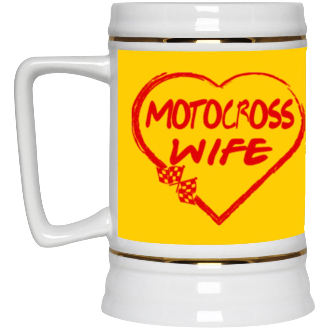 Motocross Wife Beer Stein 22oz.