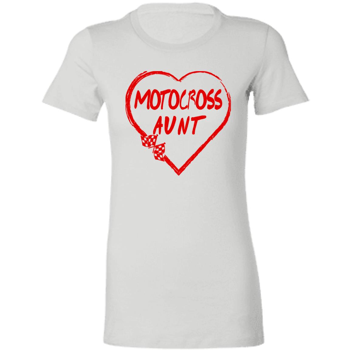 Motocross Aunt Heart Ladies' Favorite T-Shirt