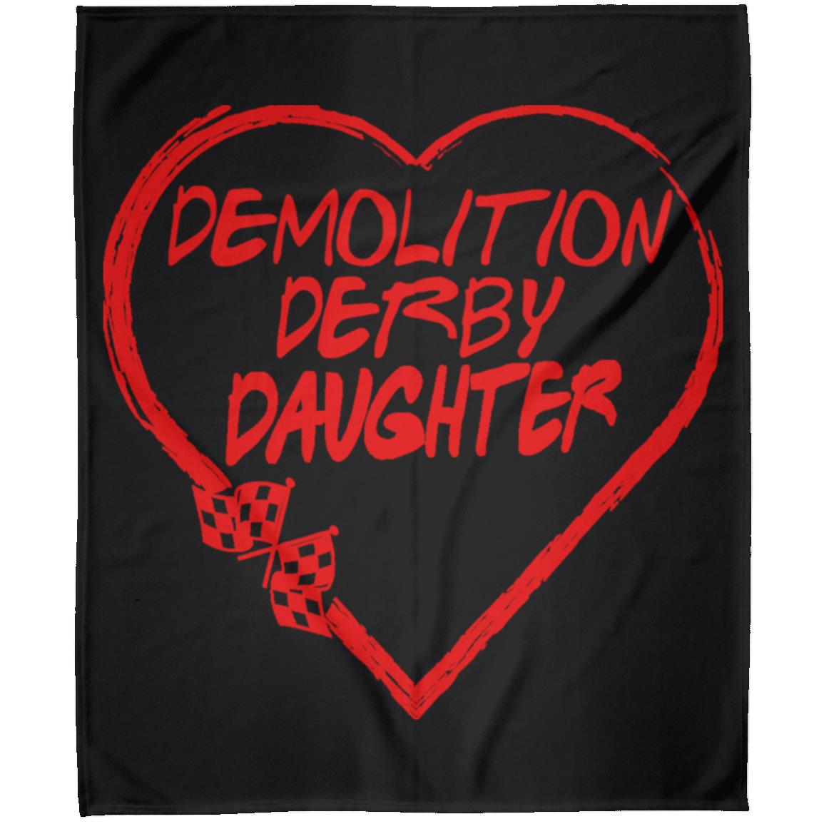 Demolition Derby Daughter Heart Arctic Fleece Blanket 50x60