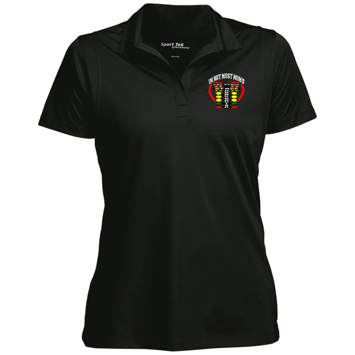 I'm Not Most Moms Drag Racing Ladies' Micropique Sport-Wick® Polo