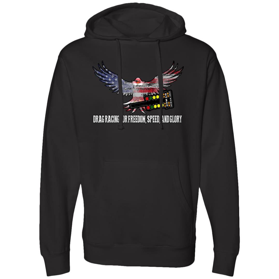 Drag Racing for Freedom, Speed, and Glory Midweight Hooded Sweatshirt