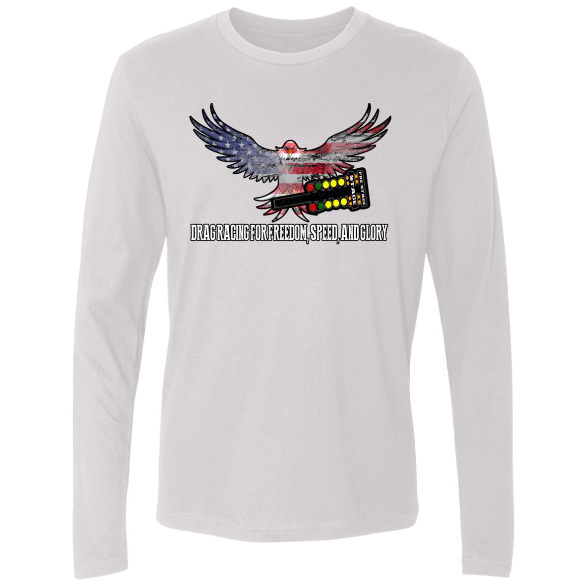 Drag Racing for Freedom, Speed, and Glory Men's Premium LS