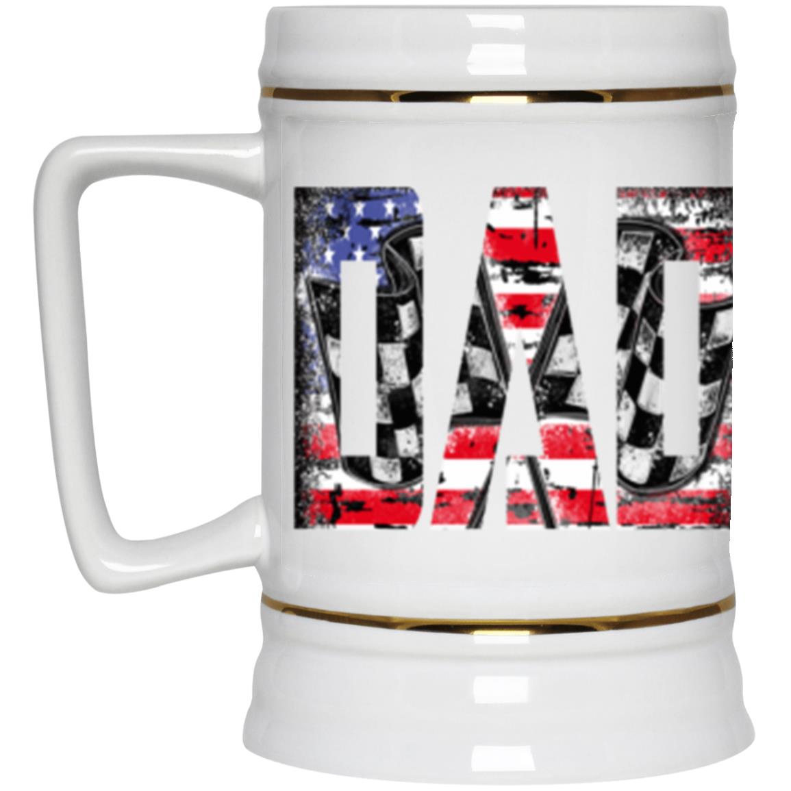 USA Racing Dad Beer Stein 22oz.