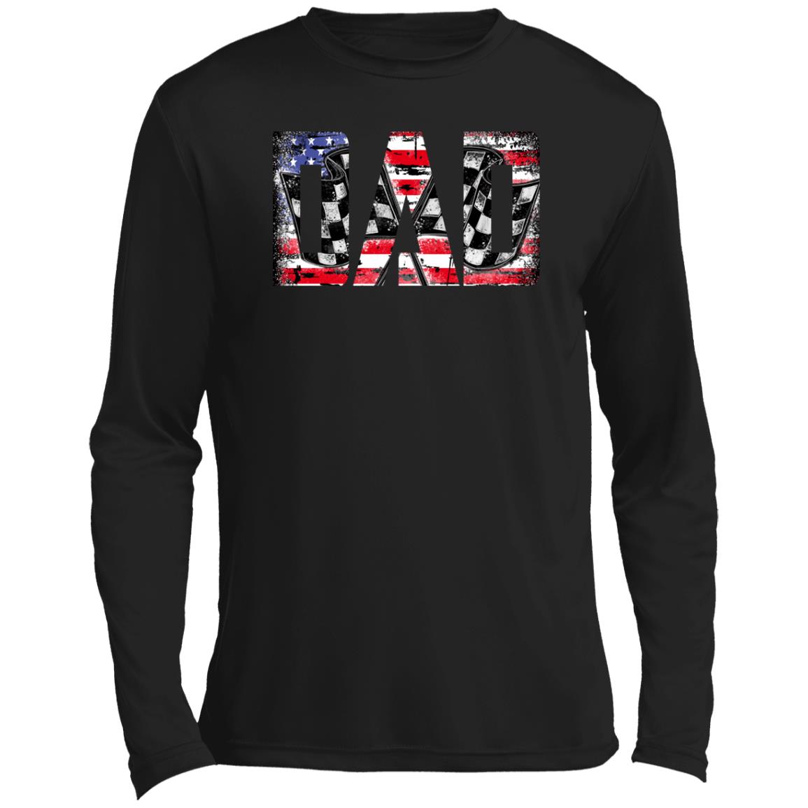 USA Racing Dad Men’s Long Sleeve Performance Tee