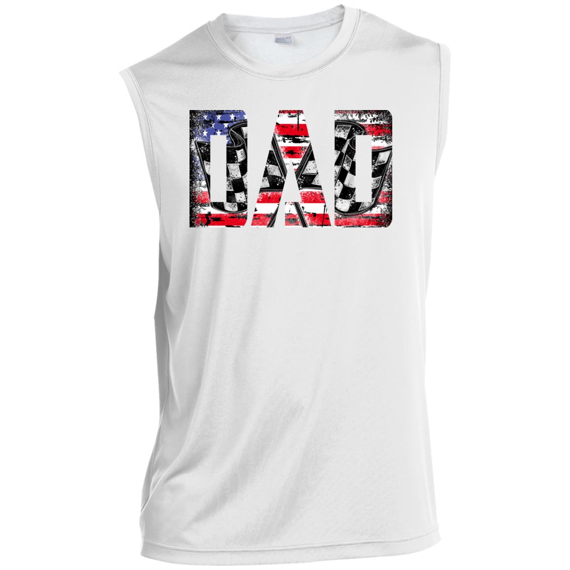 USA Racing Dad Men’s Sleeveless Performance Tee