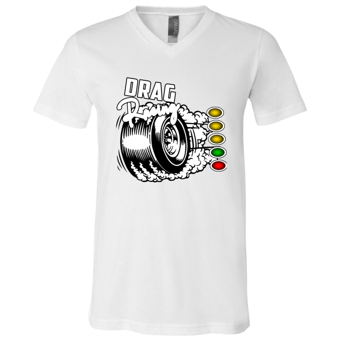 Drag Racing Unisex Jersey SS V-Neck T-Shirt