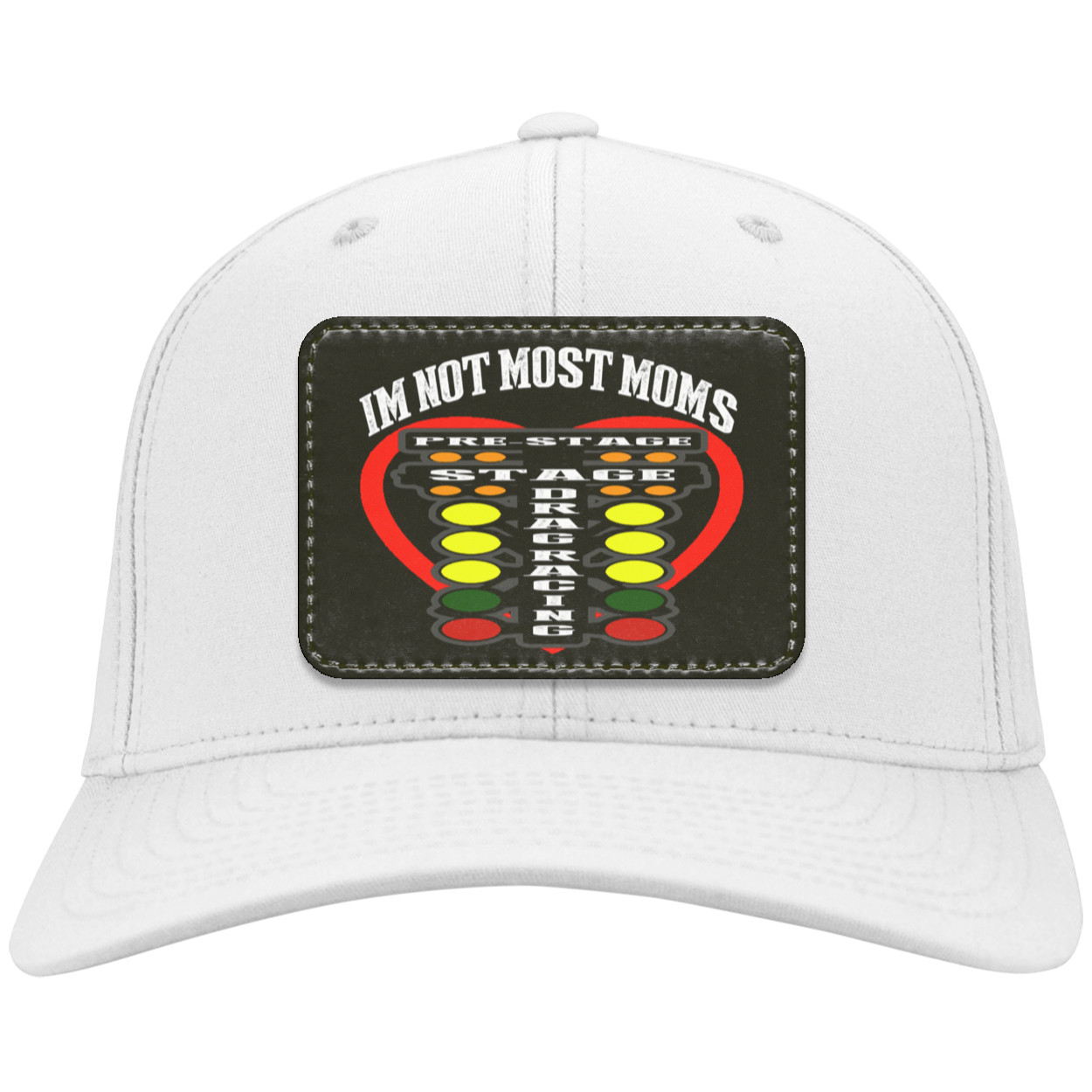 I'm Not Most Moms Drag Racing Twill Cap - Patch