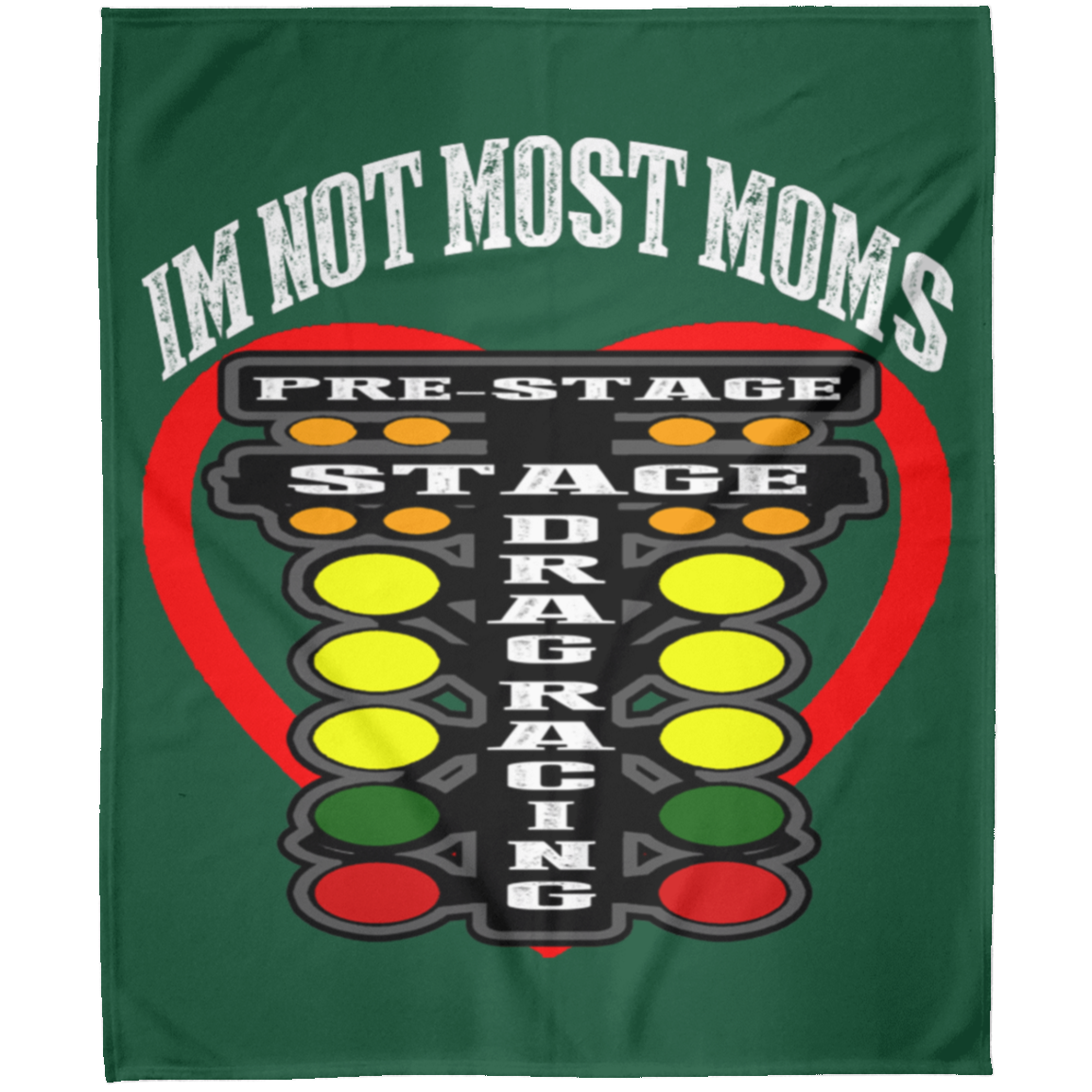 I'm Not Most Moms Drag Racing Arctic Fleece Blanket