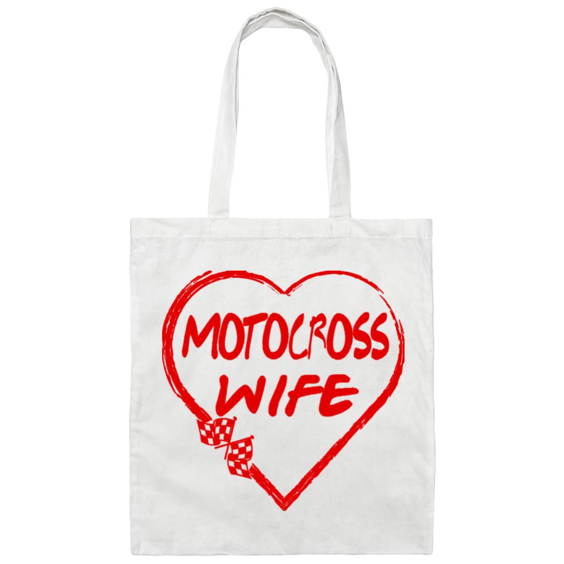 Motocross Wife Canvas Tote Bag