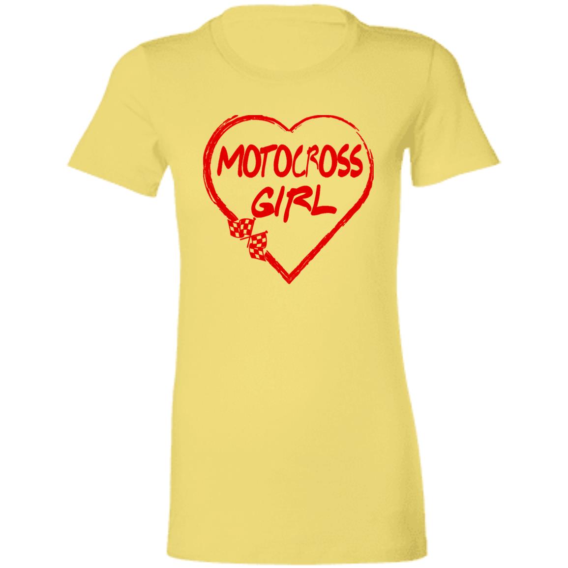 Motocross Girl Heart Ladies' Favorite T-Shirt