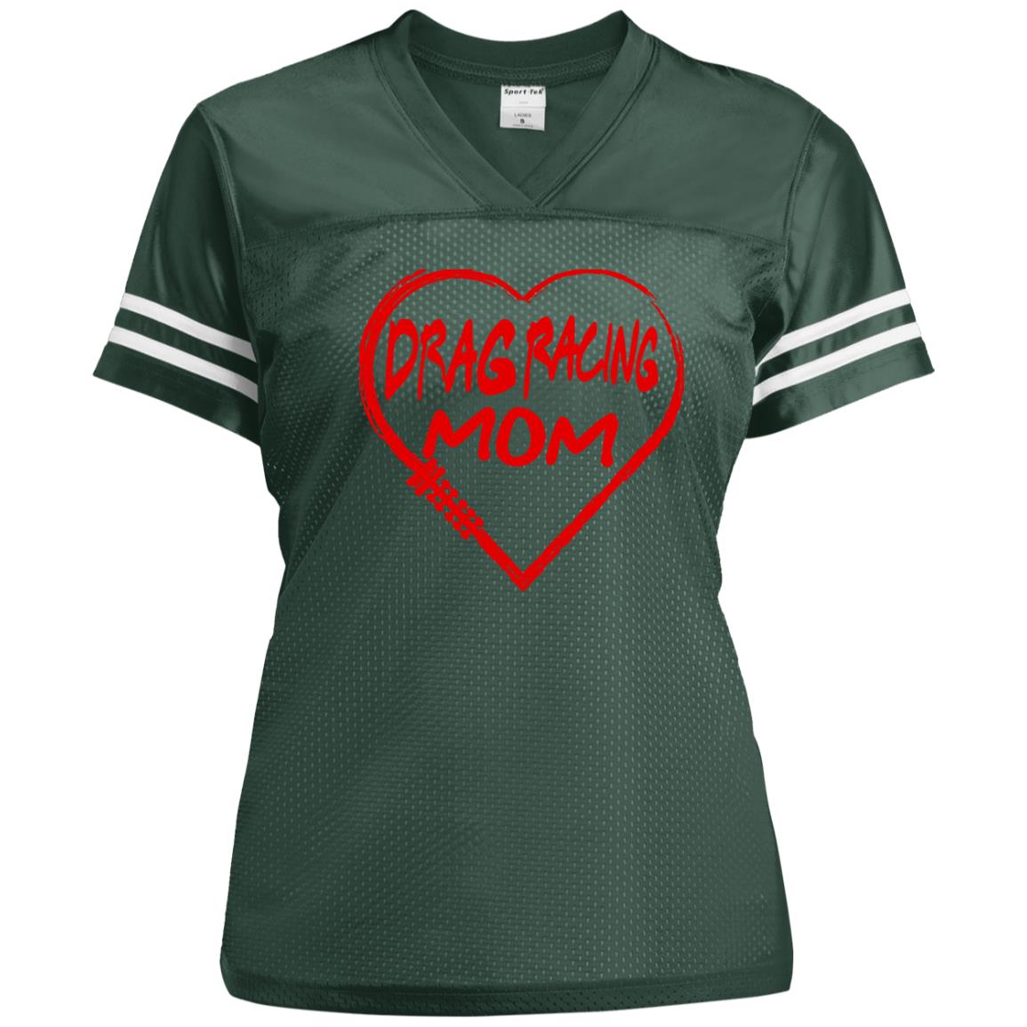 Drag Racing Mom Heart Ladies' Replica Jersey