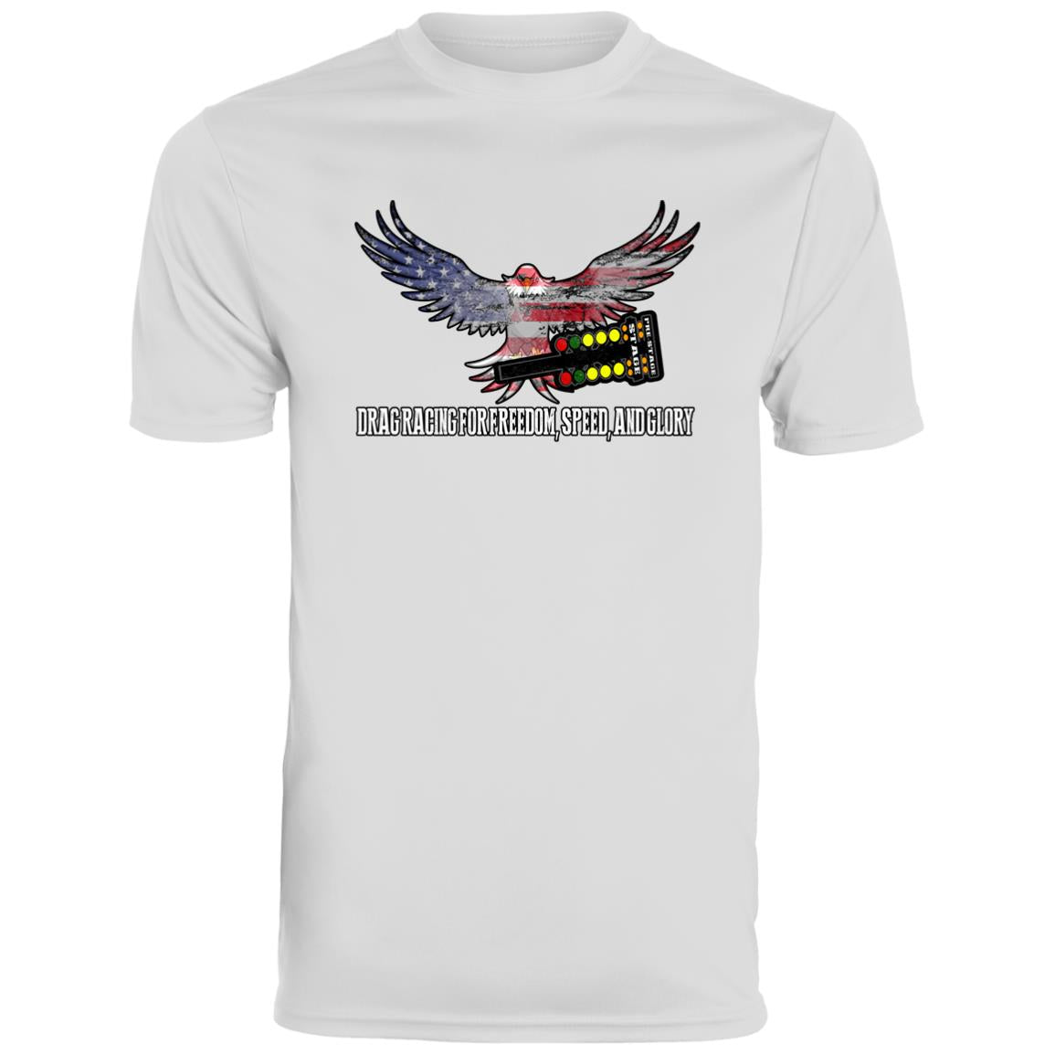 Drag Racing for Freedom, Speed, and Glory Men's Moisture-Wicking Tee