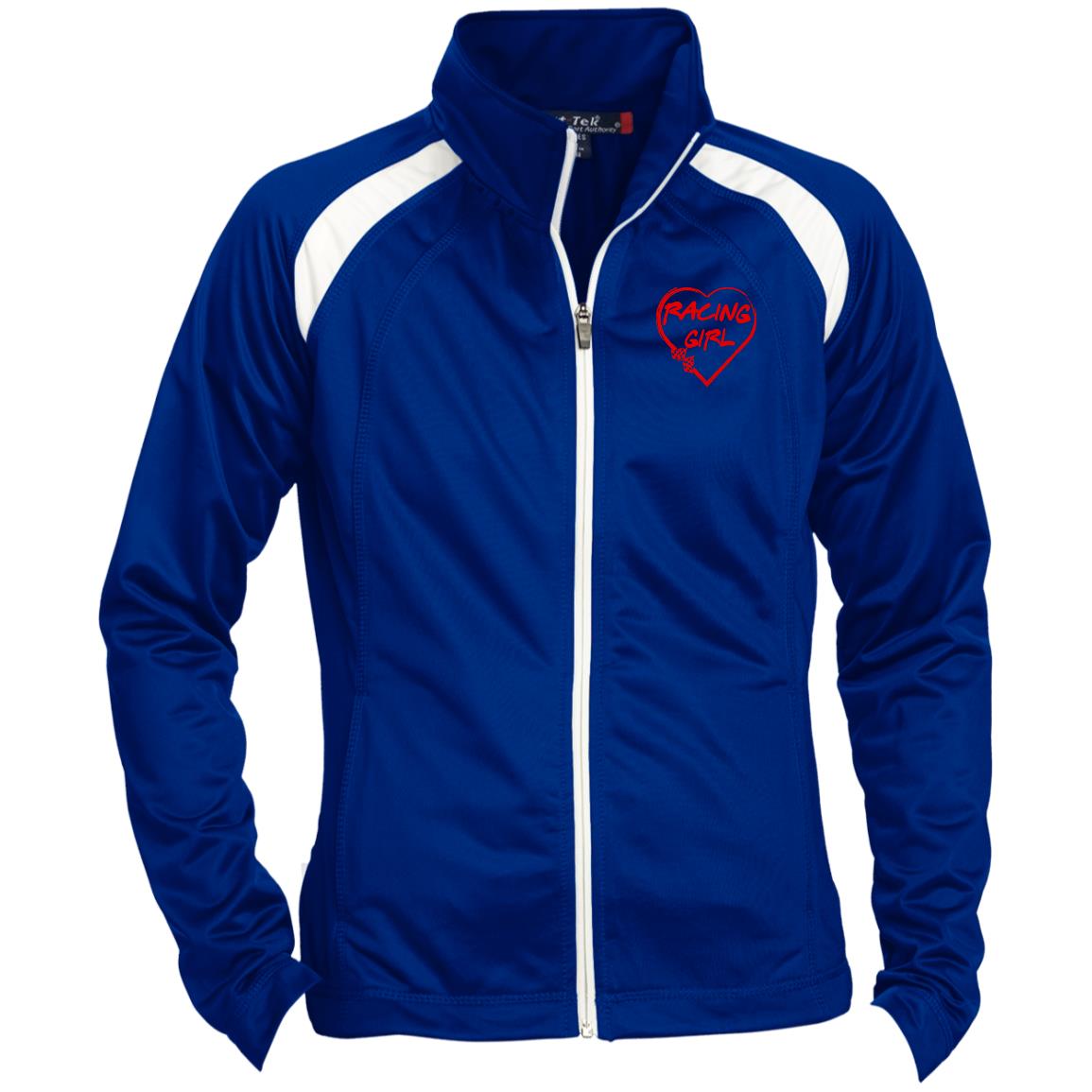 Racing Girl Heart Ladies' Raglan Sleeve Warmup Jacket