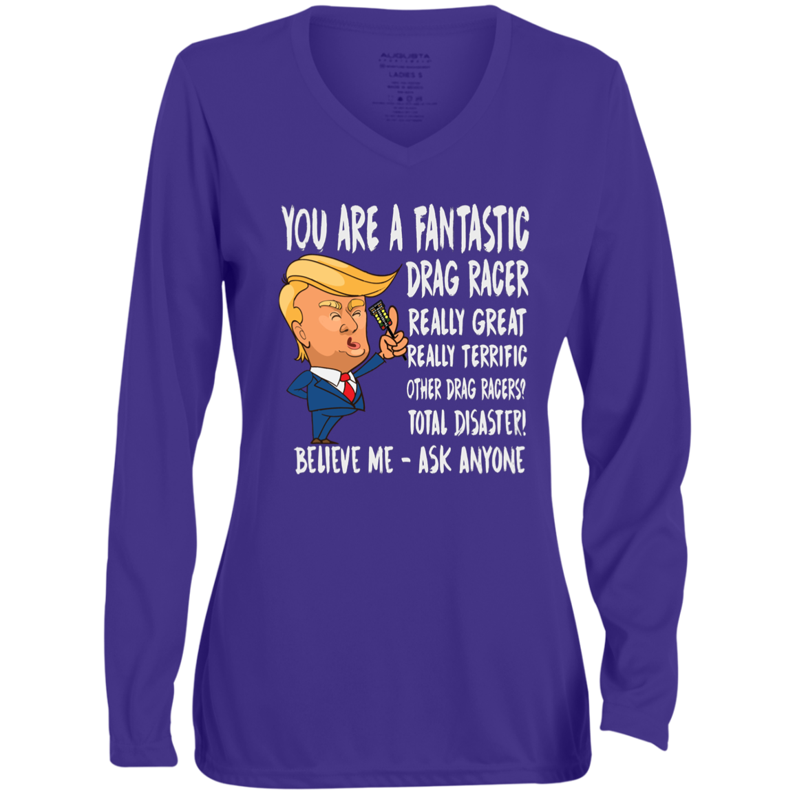 You're A Fantastic Drag Racer Long Sleeve V-Neck Tees