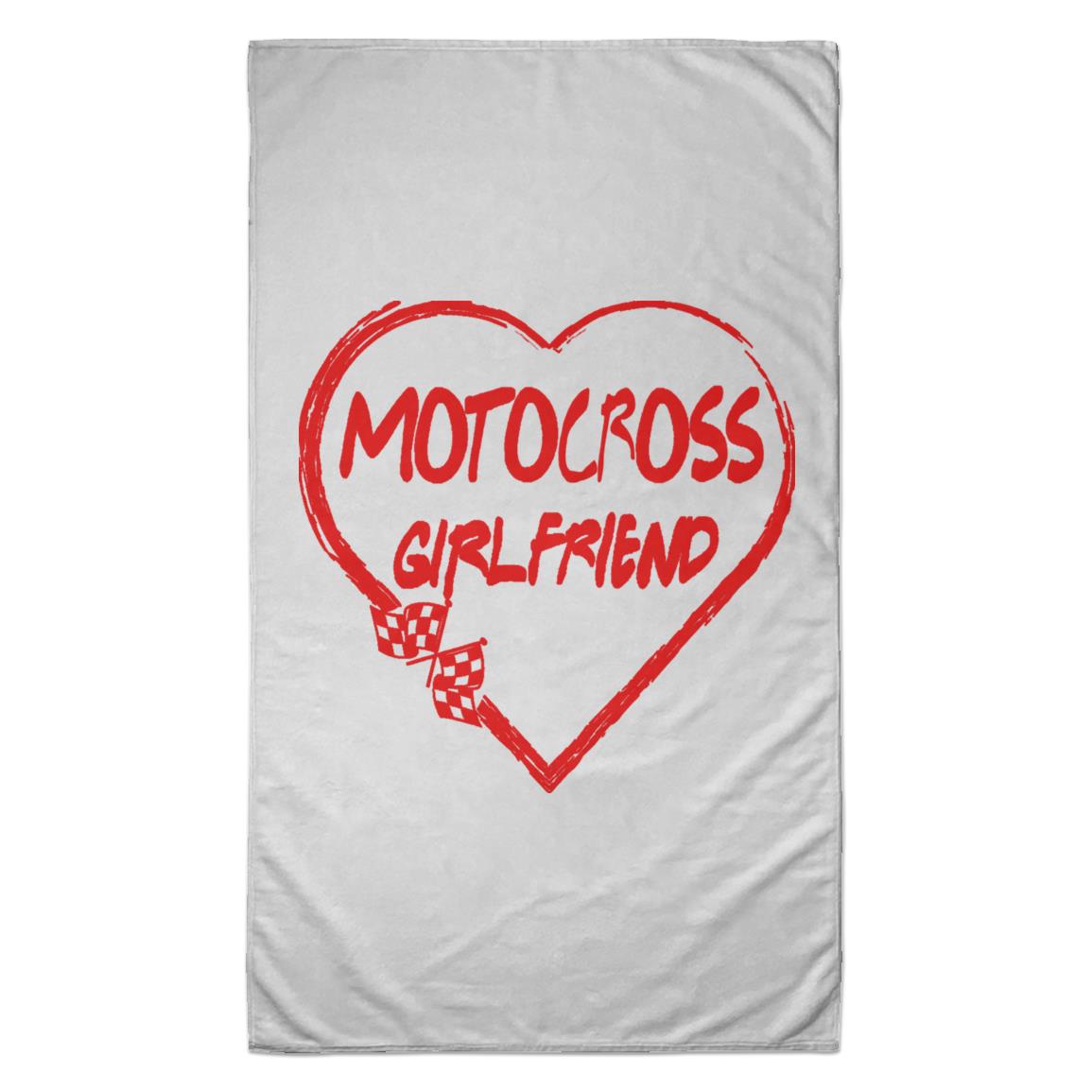 Motocross Girlfriend Heart Towel - 35x60