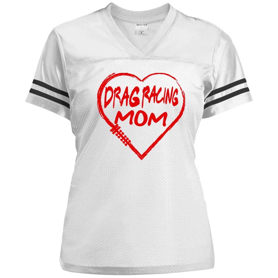 Drag Racing Mom Heart Ladies' Replica Jersey