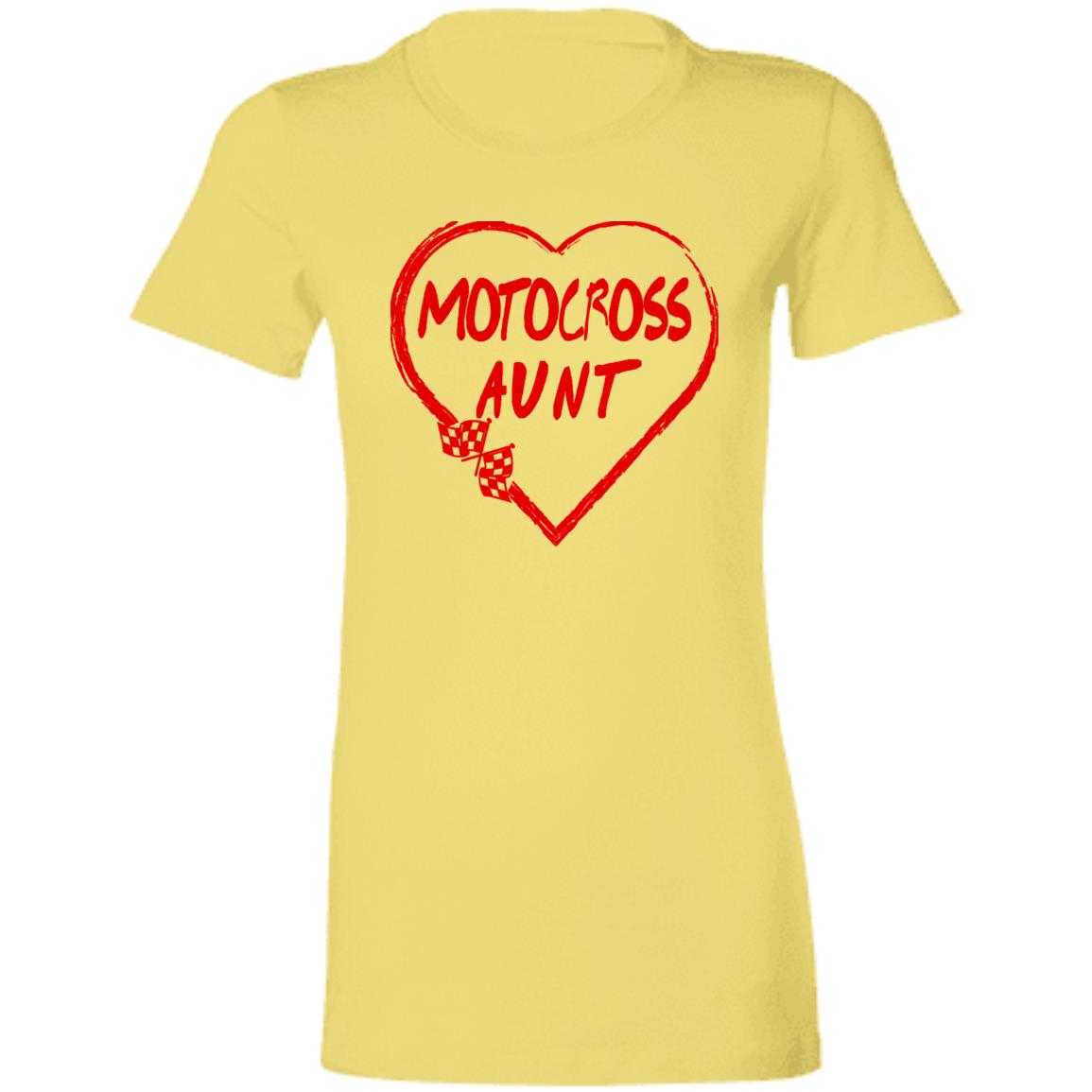 Motocross Aunt Heart Ladies' Favorite T-Shirt