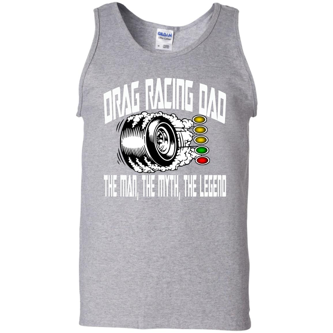 Drag Racing Dad 100% Cotton Tank Top