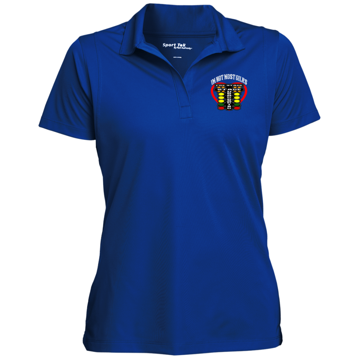 I'm Not Most Girls Drag Racing Ladies' Micropique Sport-Wick® Polo