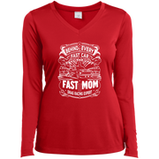 Behind Every Fast Car is a Fast Mom Drag Racing Expert Long Sleeve Shirts