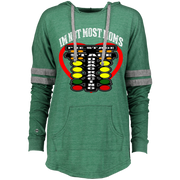 I'm Not Most Moms Drag Racing Ladies Hooded Low Key Pullover