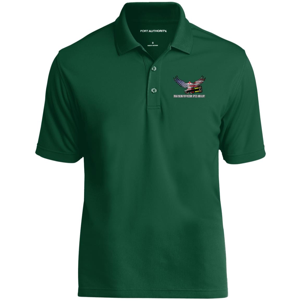 Drag Racing for Freedom, Speed, and Glory Dry Zone UV Micro-Mesh Polo