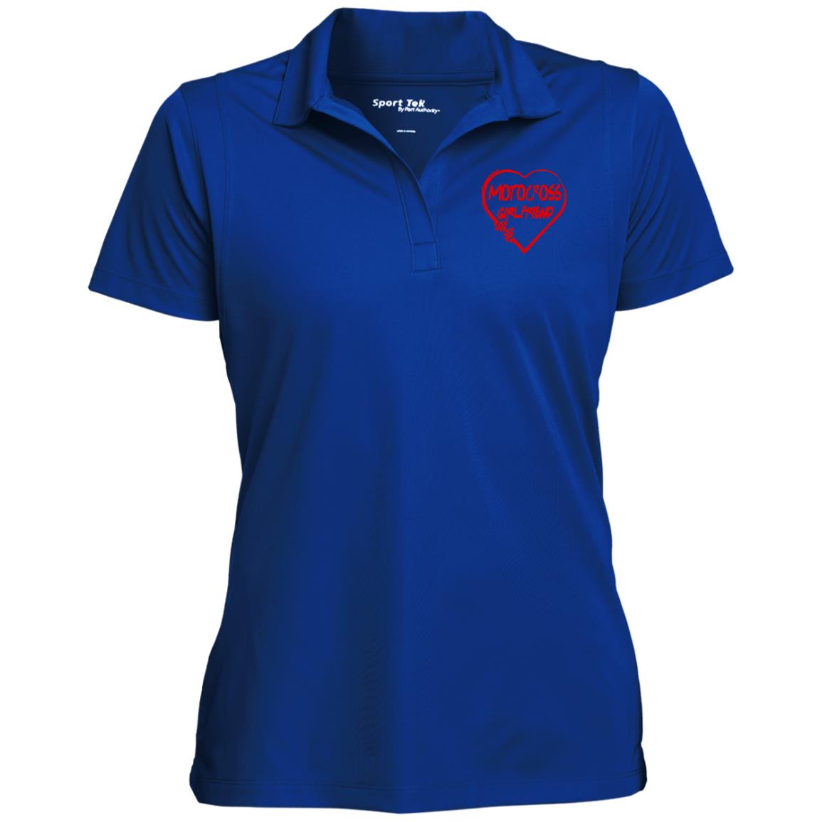 Motocross Girlfriend Heart Ladies' Micropique Sport-Wick® Polo