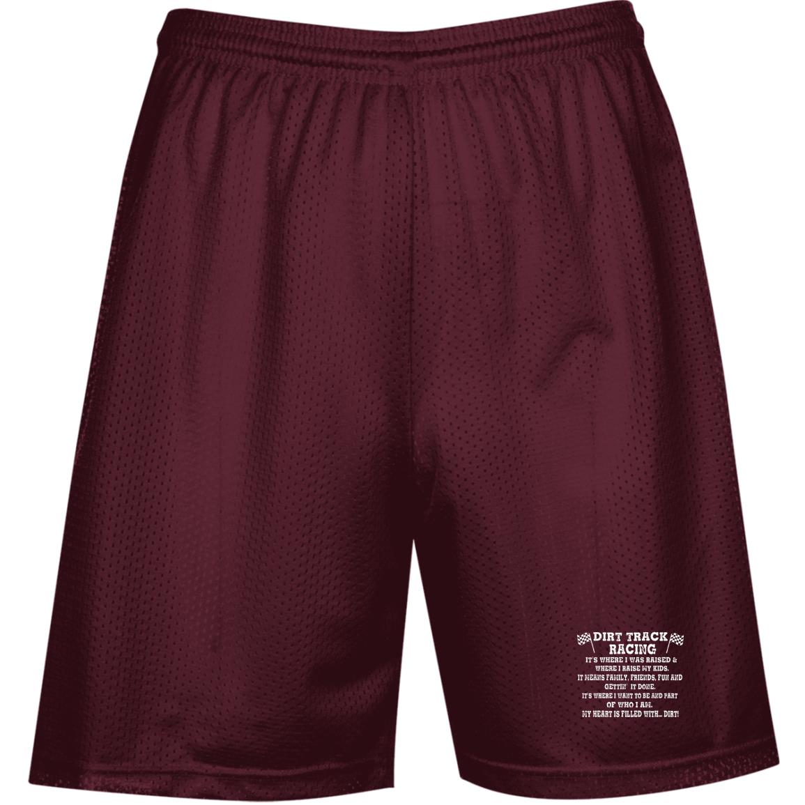 Dirt Track Racing It's Where I Was Raised Performance Mesh Shorts