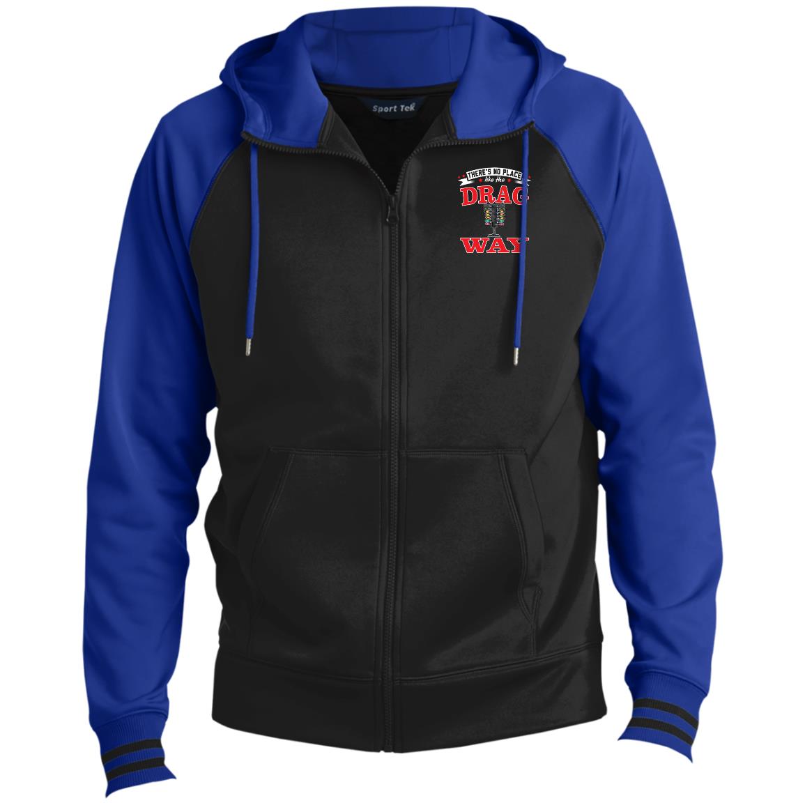 There's No Place Like The Dragway Men's Sport-Wick® Full-Zip Hooded Jacket