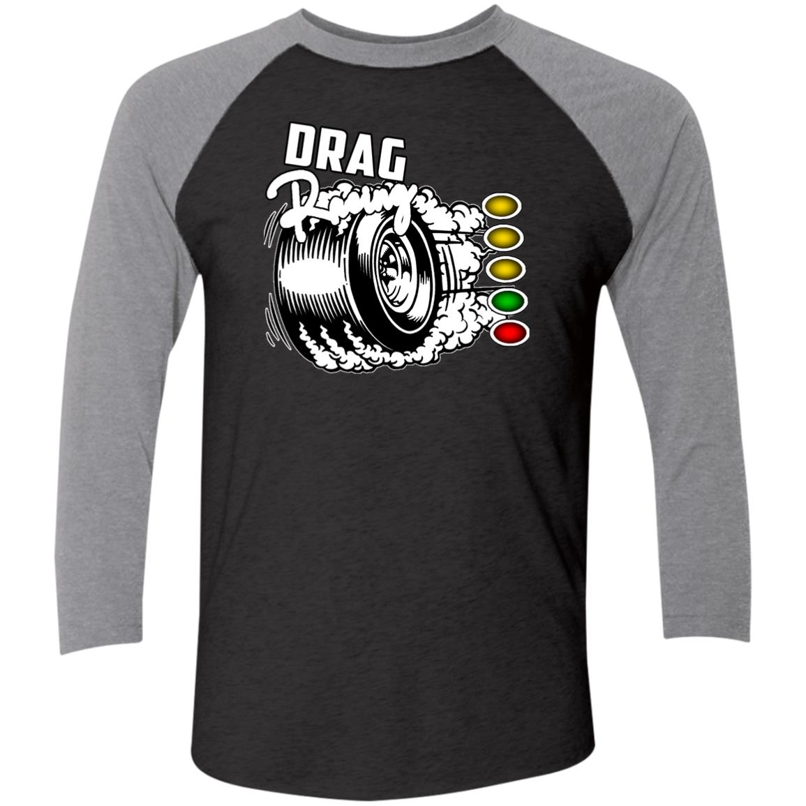 Drag Racing Tri-Blend 3/4 Sleeve Raglan T-Shirt