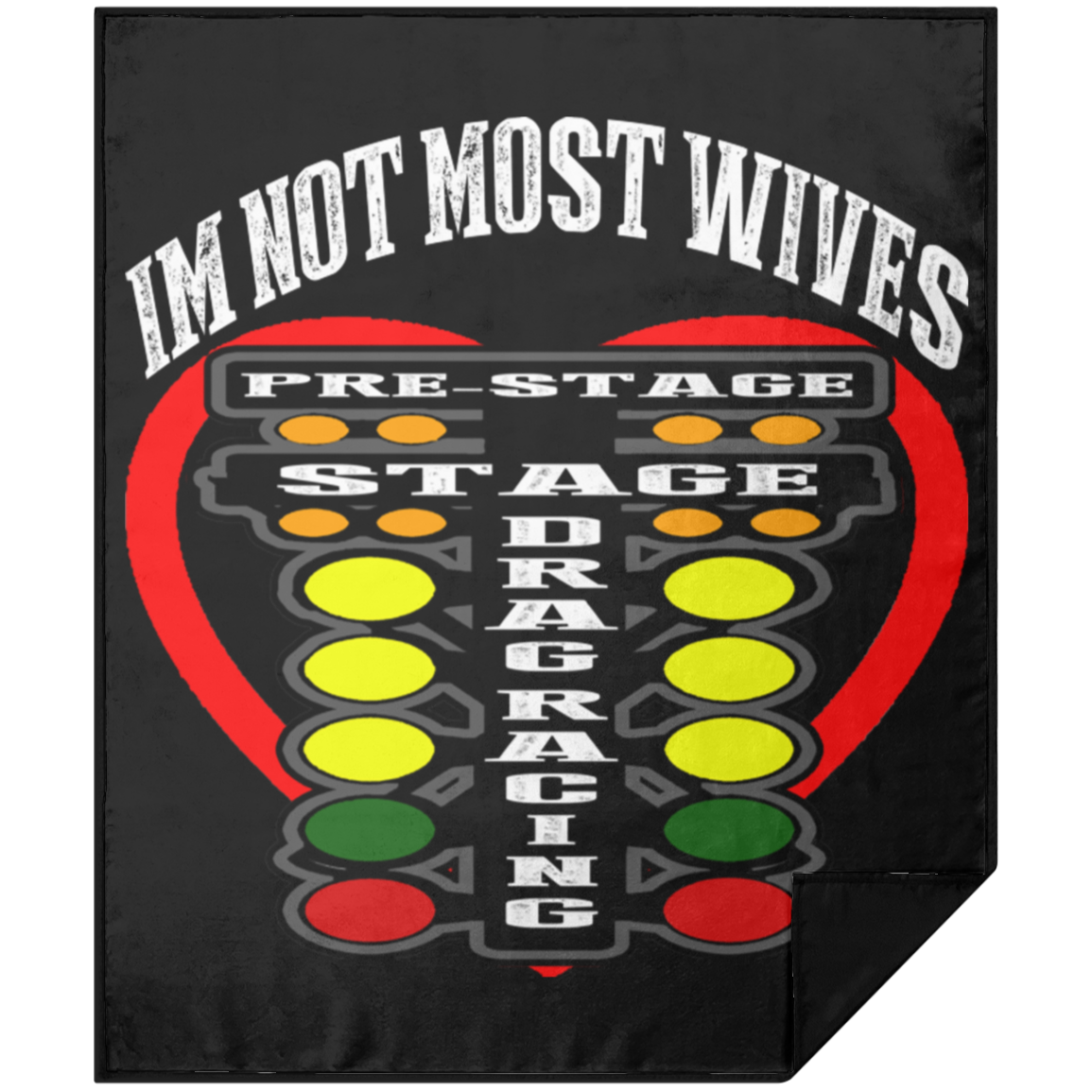 I'm Not Most Wives Drag Racing Premium Picnic Blanket 50x60