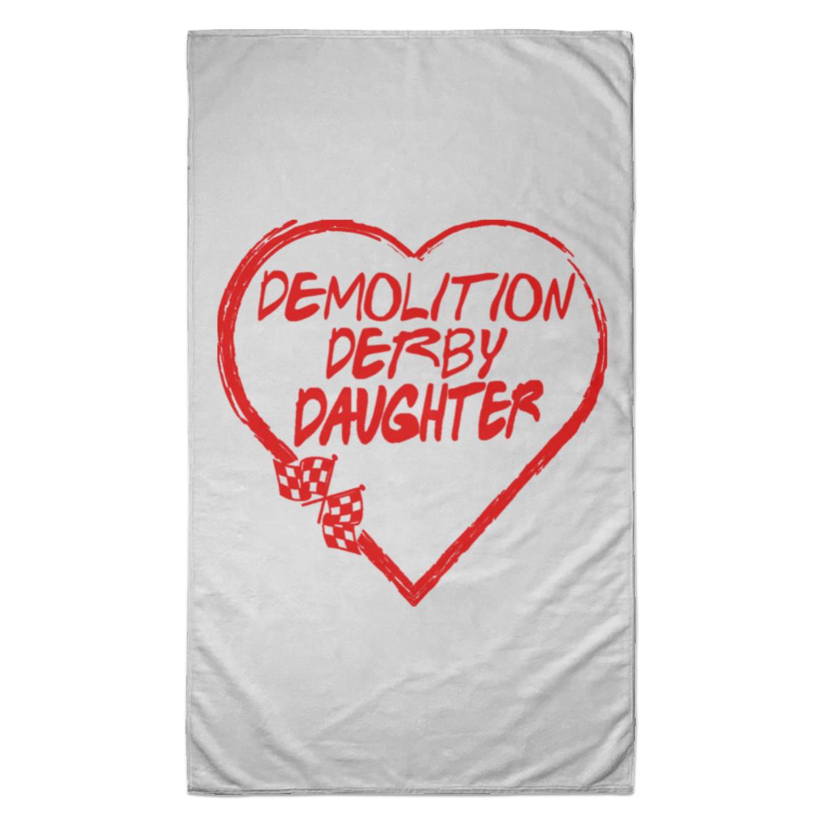 Demolition Derby Daughter Heart Towel - 35x60