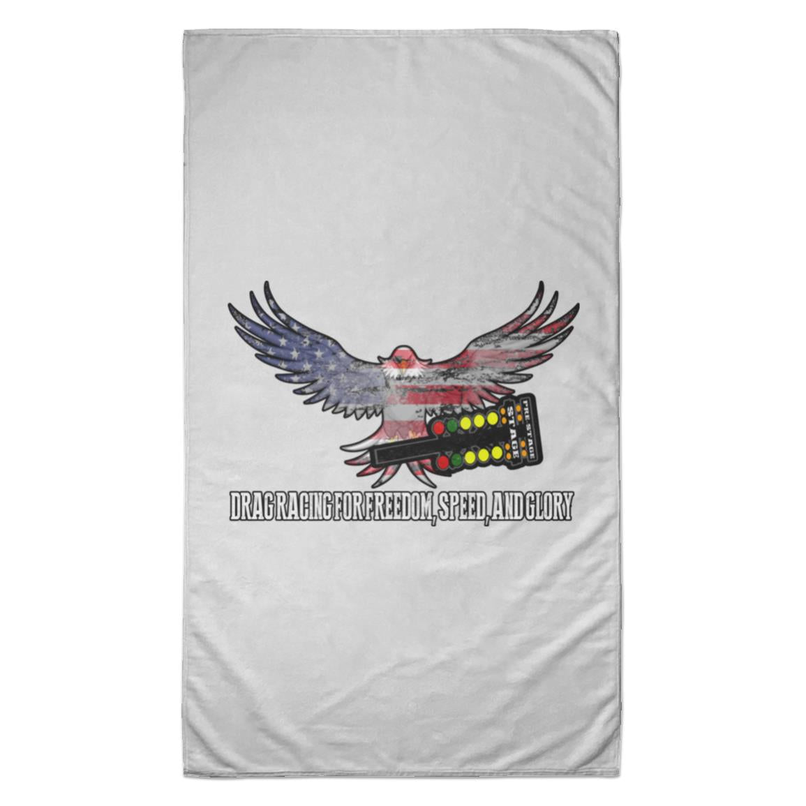 Drag Racing for Freedom, Speed, and Glory Towel - 35x60