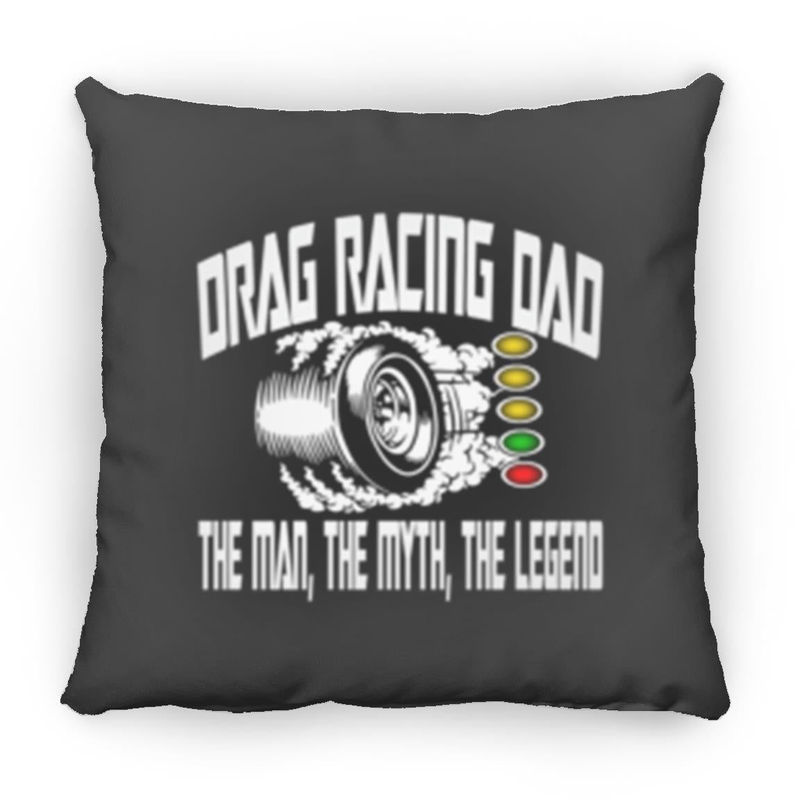 Drag Racing Dad Small Square Pillow