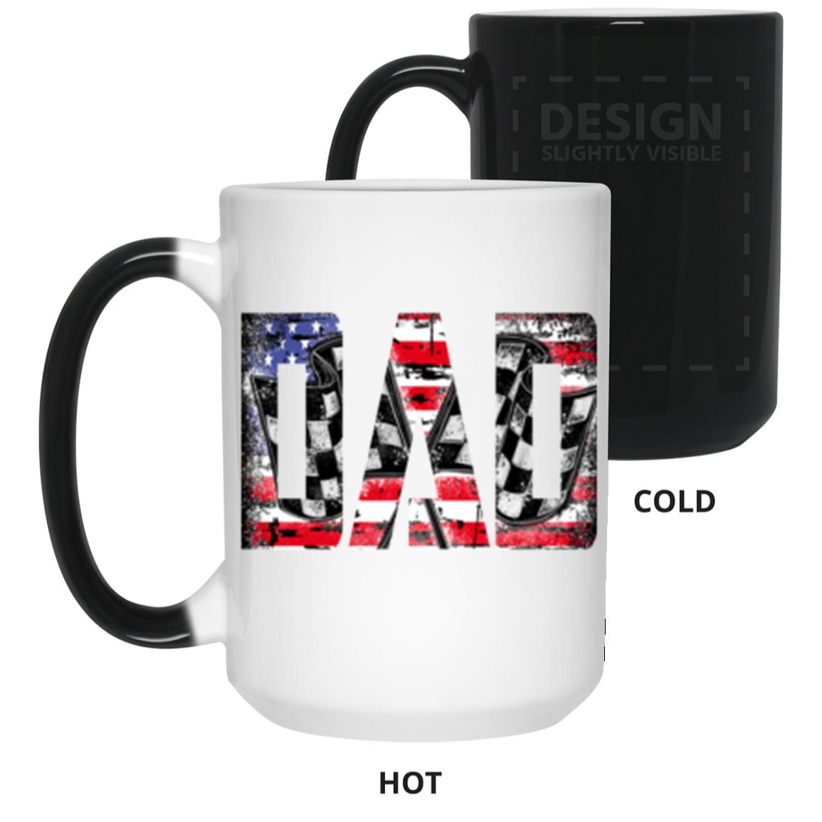 USA Racing Dad 15 oz. Color Changing Mug