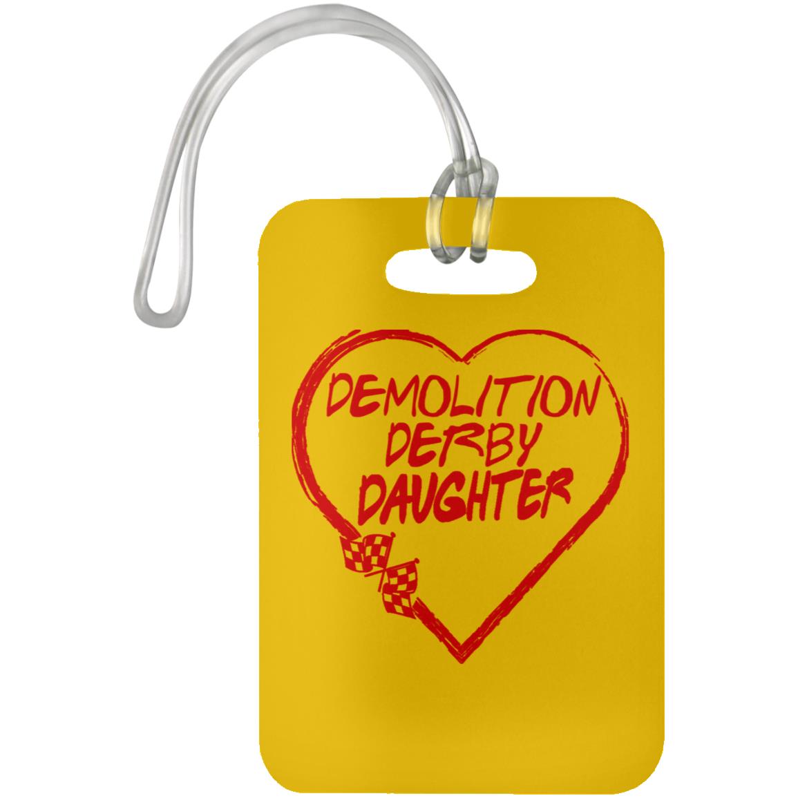 Demolition Derby Daughter Heart Luggage Bag Tag