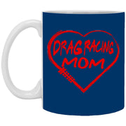 Drag Racing Mom Heart Mug