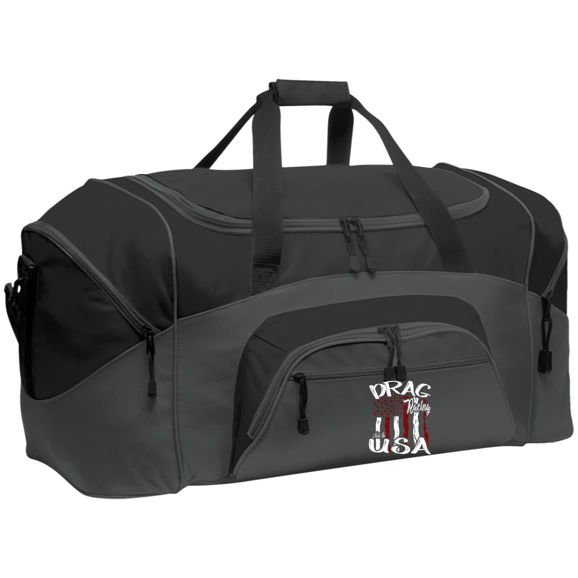 Drag Racing Made In USA Colorblock Sport Duffel