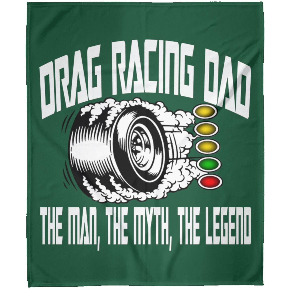 Drag Racing Dad Arctic Fleece Blanket 50x60