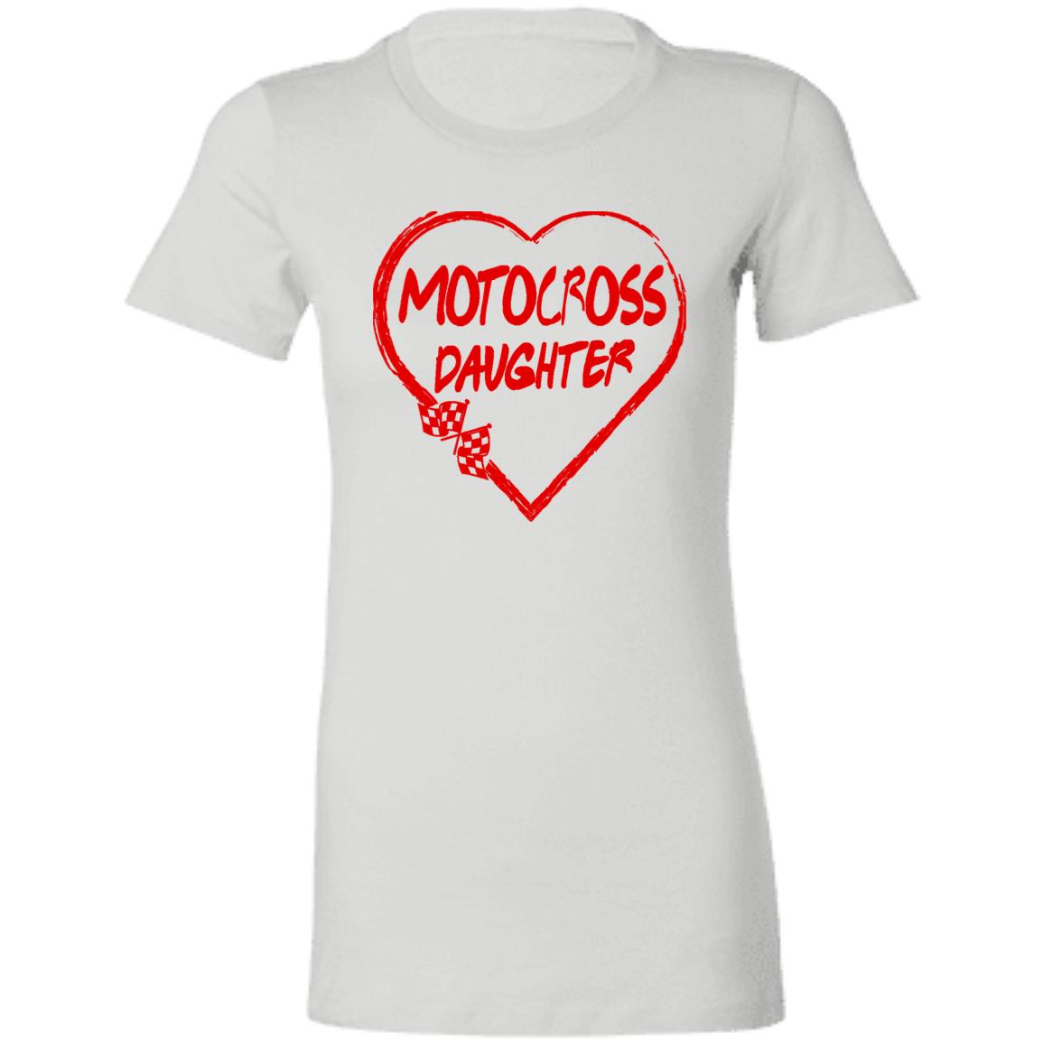 Motocross Daughter Heart Ladies' Favorite T-Shirt