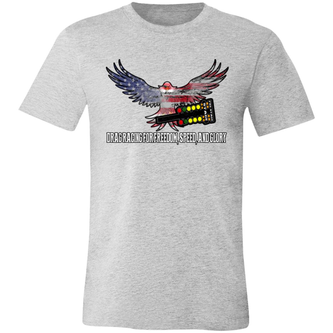 Drag Racing for Freedom, Speed, and Glory Unisex Jersey Short-Sleeve T-Shirt