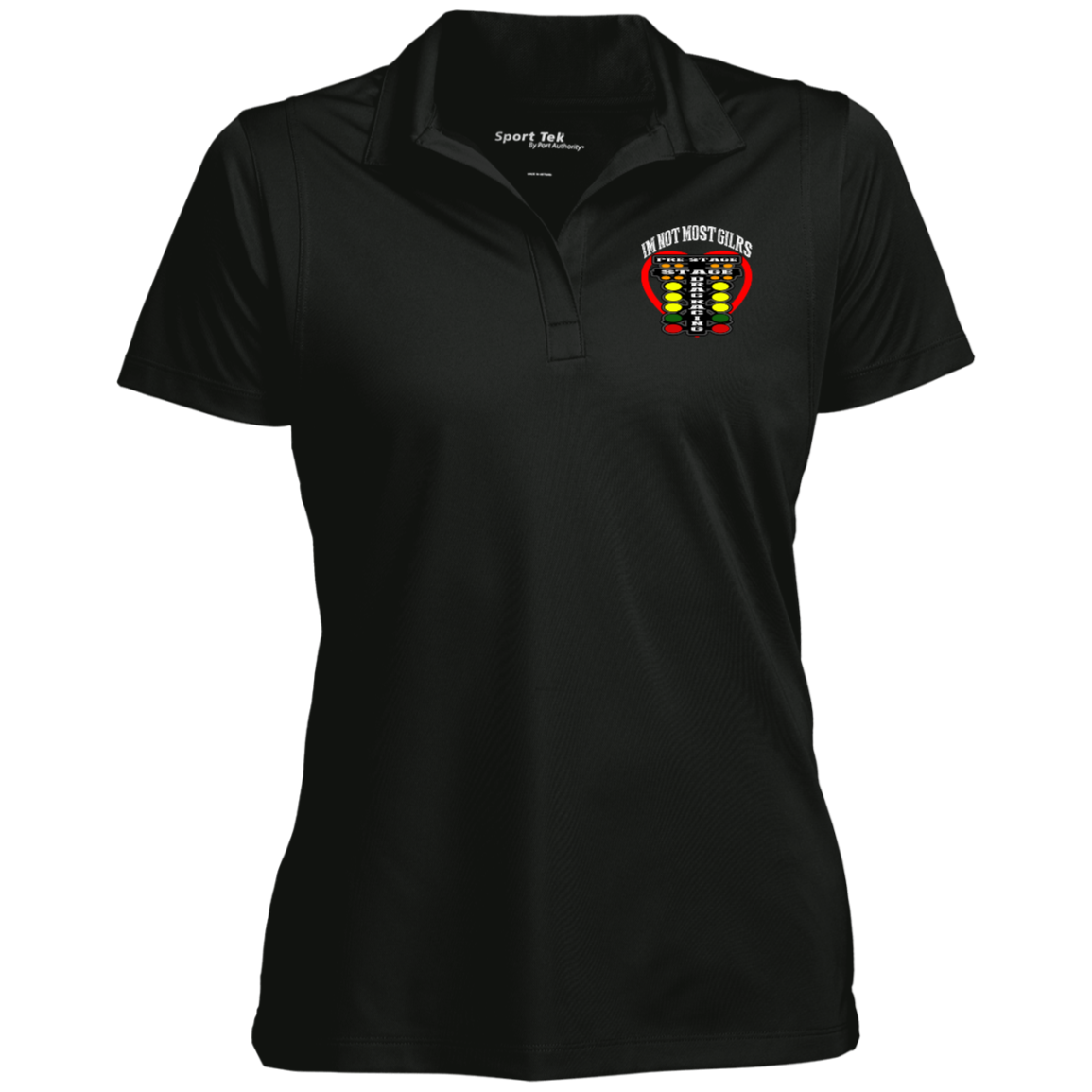 I'm Not Most Girls Drag Racing Ladies' Micropique Sport-Wick® Polo