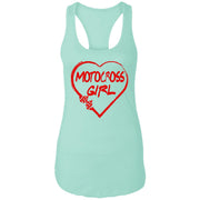 Motocross Girl Heart Women's Ideal Racerback Tank