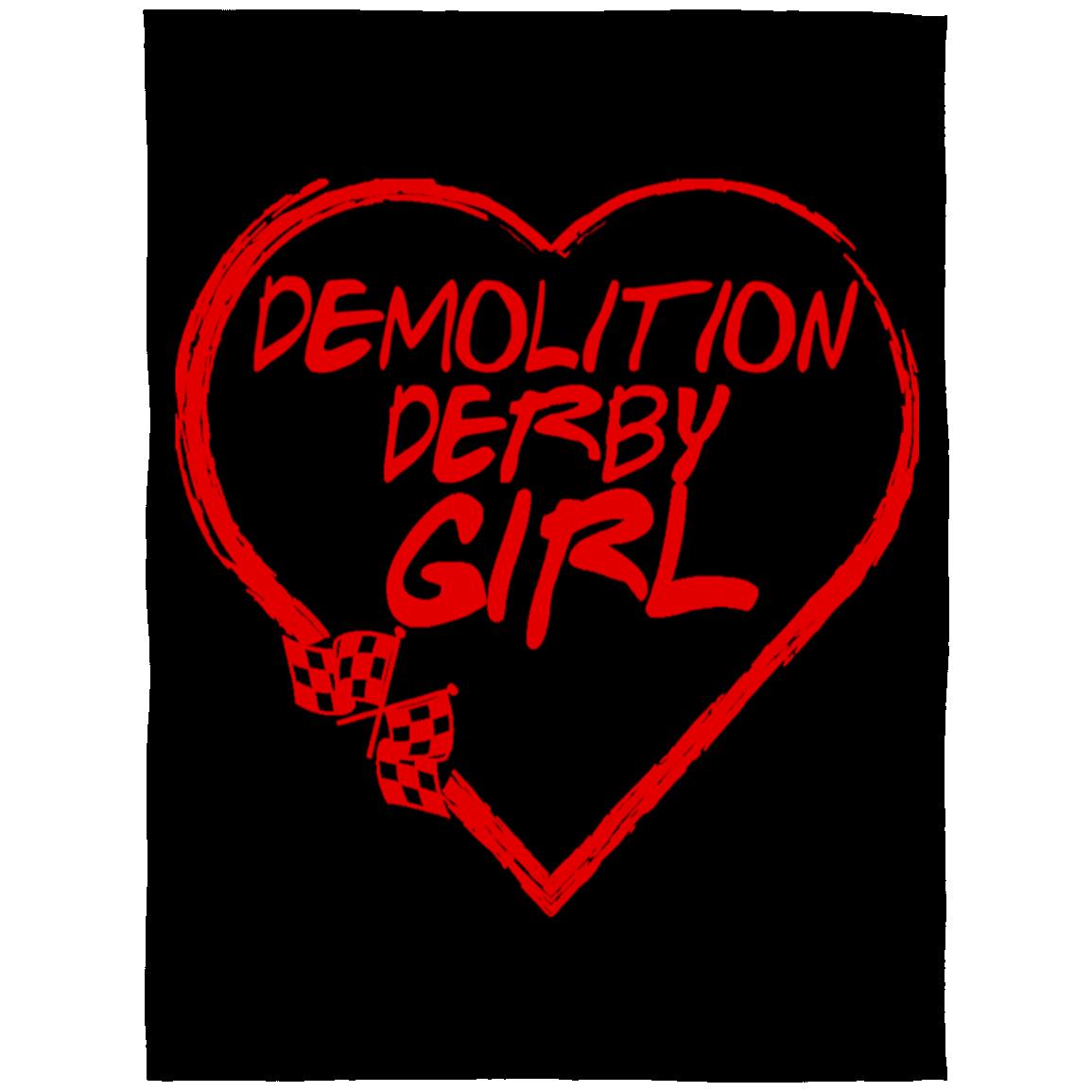 Demolition Derby Girl Heart Arctic Fleece Blanket 60x80