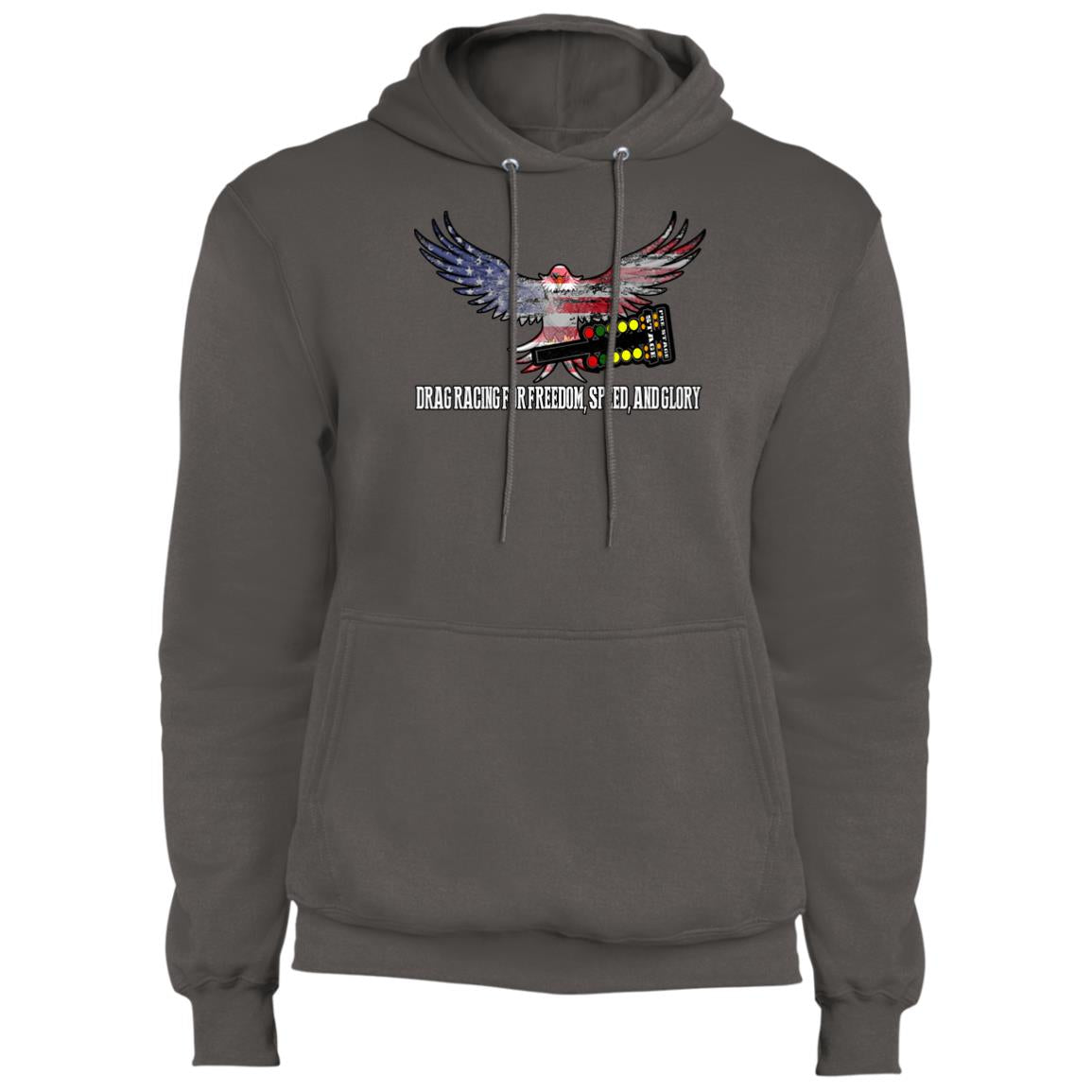 Drag Racing for Freedom, Speed, and Glory Core Fleece Pullover Hoodie