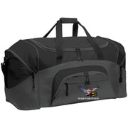 Drag Racing for Freedom, Speed, and Glory Colorblock Sport Duffel